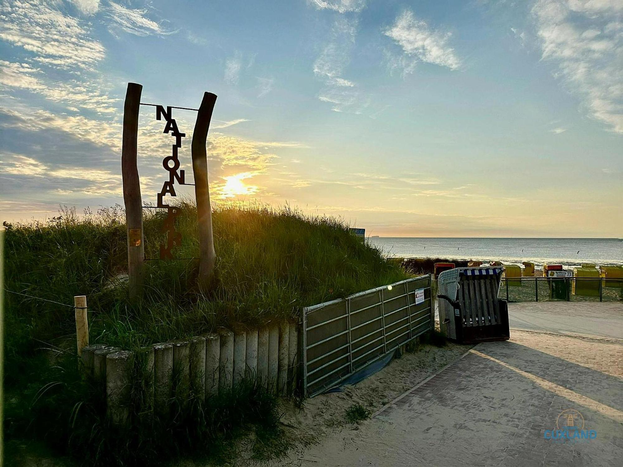Urlaub mit Blick auf die Duhner Heide Cuxhaven Exterior foto